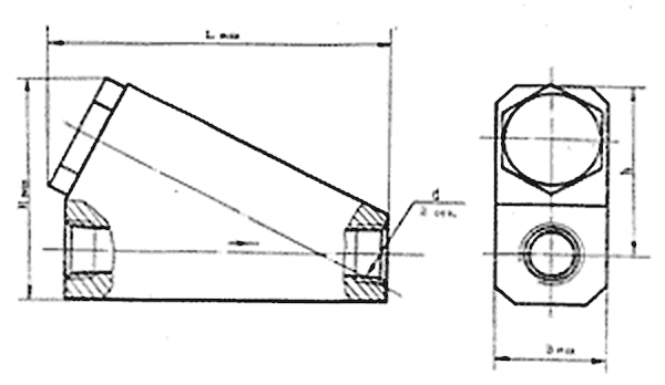 Размеры фильтров ФЛС-10, ФЛС-16, ФЛС-20