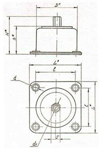 Рис.1. Габаритный чертеж амортизатора АД-3А